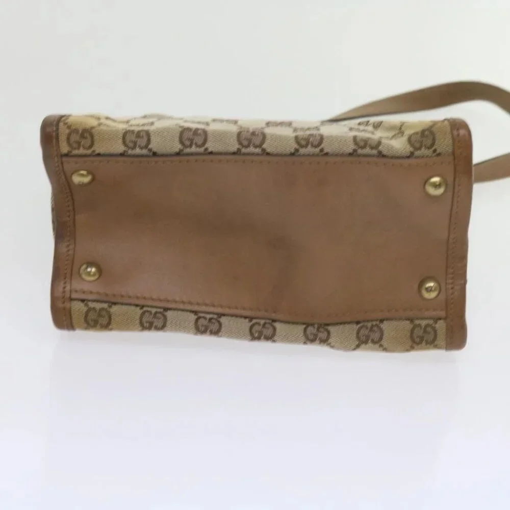 GUCCI GG Canvas Shoulder Bag Beige 110292 Auth 61802 - Picture 2 of 16
